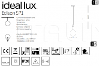 Подвесной светильник EDISON SP1 Ideal Lux