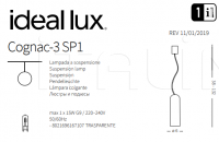 Подвесной светильник COGNAC-3 SP1 Ideal Lux