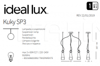Подвесной светильник KUKY SP3 Ideal Lux