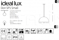 Подвесной светильник DON SP1 SMALL Ideal Lux