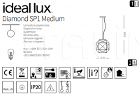 Подвесной светильник DIAMOND SP1 MEDIUM Ideal Lux