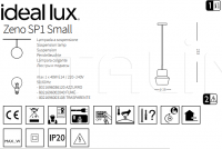 Подвесной светильник ZENO SP1 SMALL Ideal Lux