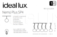 Подвесной светильник NEMO PLUS SP4 Ideal Lux