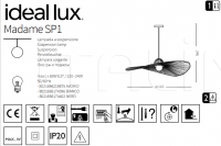 Подвесной светильник MADAME SP1 Ideal Lux