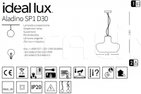 Подвесной светильник ALADINO SP1 D30 Ideal Lux