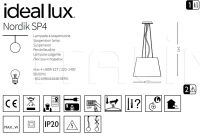 Подвесной светильник NORDIK SP4 Ideal Lux