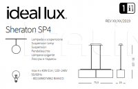 Подвесной светильник SHERATON SP4 Ideal Lux