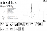 Подвесной светильник GRAPE SP1 BIG Ideal Lux