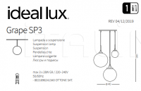 Подвесной светильник GRAPE SP3 Ideal Lux