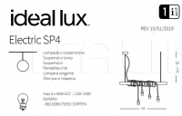 Подвесной светильник ELECTRIC SP4 Ideal Lux