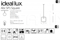 Подвесной светильник ABC SP1 SQUARE Ideal Lux