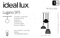 Подвесной светильник LUGANO SP3 Ideal Lux