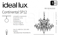 Люстра CONTINENTAL SP12 Ideal Lux