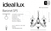 Люстра BARONET SP5 Ideal Lux