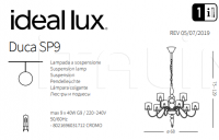 Люстра DUCA SP9 Ideal Lux