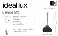Подвесной светильник CANAPA SP1 Ideal Lux