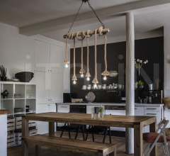 Итальянские Свет - Подвесной светильник CANAPA SP6 фабрика Ideal Lux