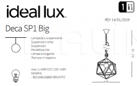 Подвесной светильник DECA SP1 BIG Ideal Lux