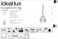 Подвесной светильник ORANGERIE SP1 BIG Ideal Lux