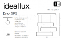 Подвесной светильник DESK SP3 Ideal Lux