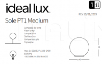Напольный светильник SOLE PT1 MEDIUM Ideal Lux