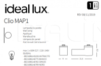 Настенный светильник CLIO MAP1 Ideal Lux
