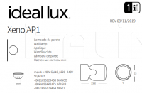 Настенный светильник XENO AP1 Ideal Lux
