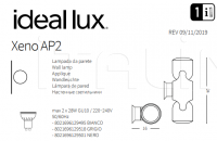Настенный светильник XENO AP2 Ideal Lux