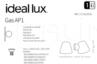 Настенный светильник GAS AP1 Ideal Lux