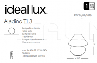 Настольный светильник ALADINO TL3 D35 Ideal Lux