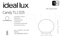 Настольный светильник CANDY TL1 D25 Ideal Lux