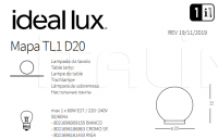 Настольный светильник MAPA TL1 D20 Ideal Lux