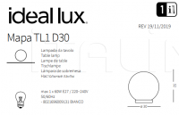 Настольный светильник MAPA TL1 D30 Ideal Lux