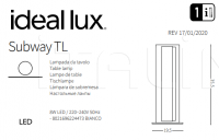 Настольный светильник SUBWAY TL Ideal Lux