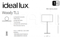 Настольная лампа WOODY TL1 Ideal Lux