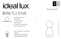 Настольный светильник BIRILLO TL1 SMALL Ideal Lux