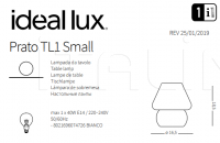 Настольная лампа PRATO TL1 SMALL Ideal Lux