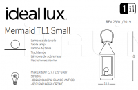 Настольный светильник MERMAID TL1 SMALL Ideal Lux