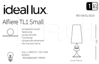 Настольный светильник ALFIERE TL1 SMALL Ideal Lux
