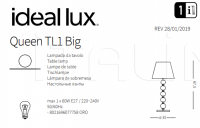 Настольная лампа QUEEN TL1 BIG Ideal Lux