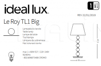 Настольная лампа LE ROY TL1 BIG Ideal Lux