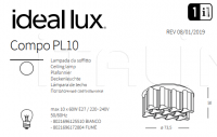 Потолочный светильник COMPO PL10 Ideal Lux