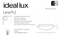 Потолочный светильник LANA PL2 Ideal Lux