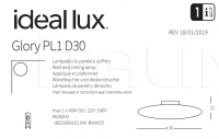 Светильник GLORY PL1 D30 Ideal Lux