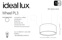 Потолочный светильник WHEEL PL3 Ideal Lux