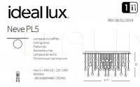 Потолочный светильник NEVE PL5 Ideal Lux