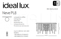 Потолочный светильник NEVE PL8 Ideal Lux