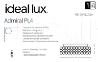 Светильник ADMIRAL PL4 Ideal Lux