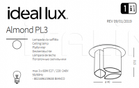 Потолочный светильник ALMOND PL3 Ideal Lux