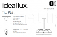 Потолочный светильник TITTI PL6 Ideal Lux